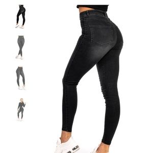 Fitjeans high waisted shaded gray size xs